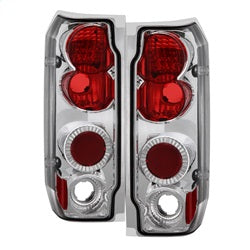 Spyder Auto 5003317 Euro Style Tail Lights; Uses Stock Bulbs; Pair; Chrome; - Truck Part Superstore
