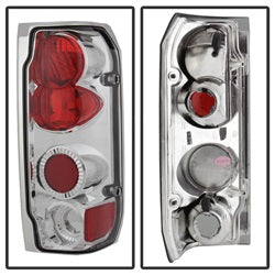 Spyder Auto 5003317 Euro Style Tail Lights; Uses Stock Bulbs; Pair; Chrome; - Truck Part Superstore
