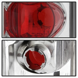 Spyder Auto 5003317 Euro Style Tail Lights; Uses Stock Bulbs; Pair; Chrome; - Truck Part Superstore
