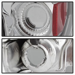 Spyder Auto 5003317 Euro Style Tail Lights; Uses Stock Bulbs; Pair; Chrome; - Truck Part Superstore