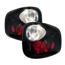 Spyder Auto 5003379 Euro Style Tail Lights; Uses Stock Bulbs; Pair; Black; - Truck Part Superstore