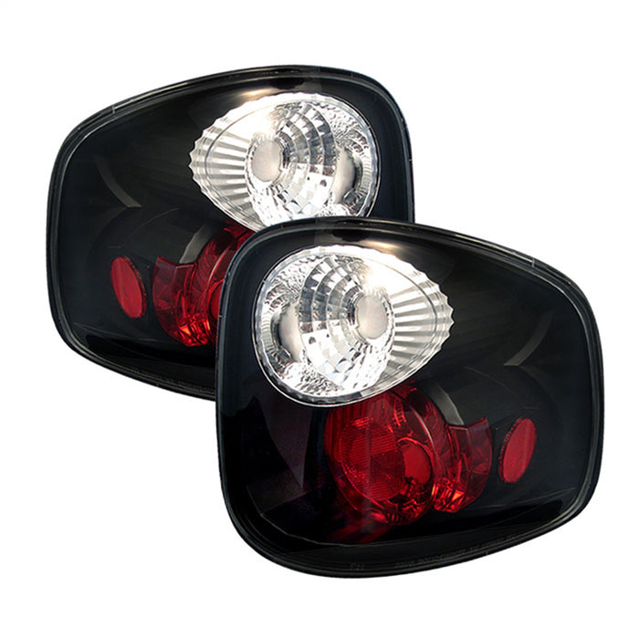 Spyder Auto 5003379 Euro Style Tail Lights; Uses Stock Bulbs; Pair; Black; - Truck Part Superstore
