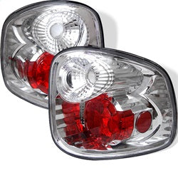 Spyder Auto 5003386 Euro Style Tail Lights; Uses Stock Bulbs; Pair; Chrome; - Truck Part Superstore