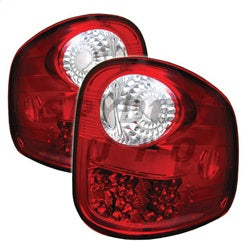 Spyder Auto 5003423 LED Tail Lights; Uses Stock Bulbs; Pair; Red/Clear; - Truck Part Superstore
