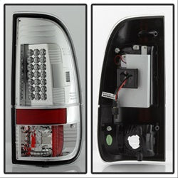 Spyder Auto 5003478 LED Tail Lights; Uses Stock Bulbs; Pair; Chrome; - Truck Part Superstore