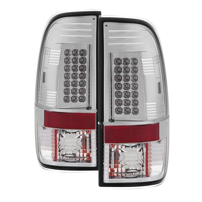 Spyder Auto 5003478 LED Tail Lights; Uses Stock Bulbs; Pair; Chrome; - Truck Part Superstore