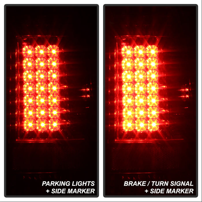 Spyder Auto 5003478 LED Tail Lights; Uses Stock Bulbs; Pair; Chrome; - Truck Part Superstore