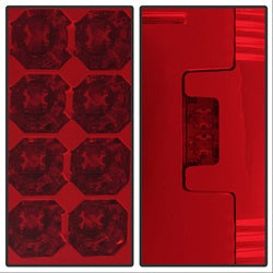Spyder Auto 5003485 LED Tail Lights; Uses Stock Bulbs; Pair; Red/Clear; - Truck Part Superstore