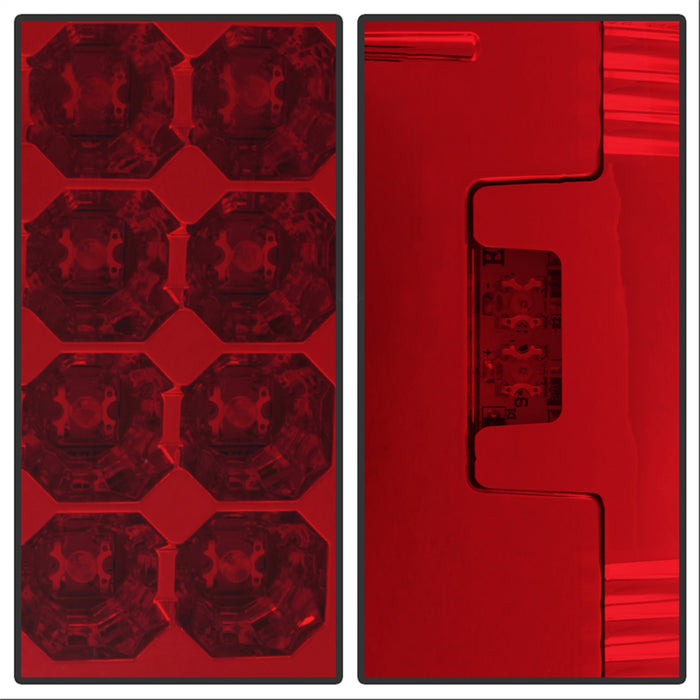 Spyder Auto 5003485 LED Tail Lights; Uses Stock Bulbs; Pair; Red/Clear; - Truck Part Superstore
