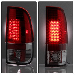 Spyder Auto 5003485 LED Tail Lights; Uses Stock Bulbs; Pair; Red/Clear; - Truck Part Superstore
