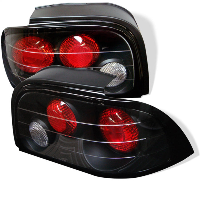 Spyder Auto 5003584 Euro Style Tail Lights; Uses Stock Bulbs; Pair; Black; - Truck Part Superstore
