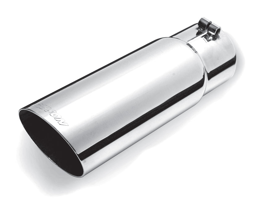 Gibson Performance Exhaust 500361 Stainless Single Wall Angle Exhaust Tip - Truck Part Superstore