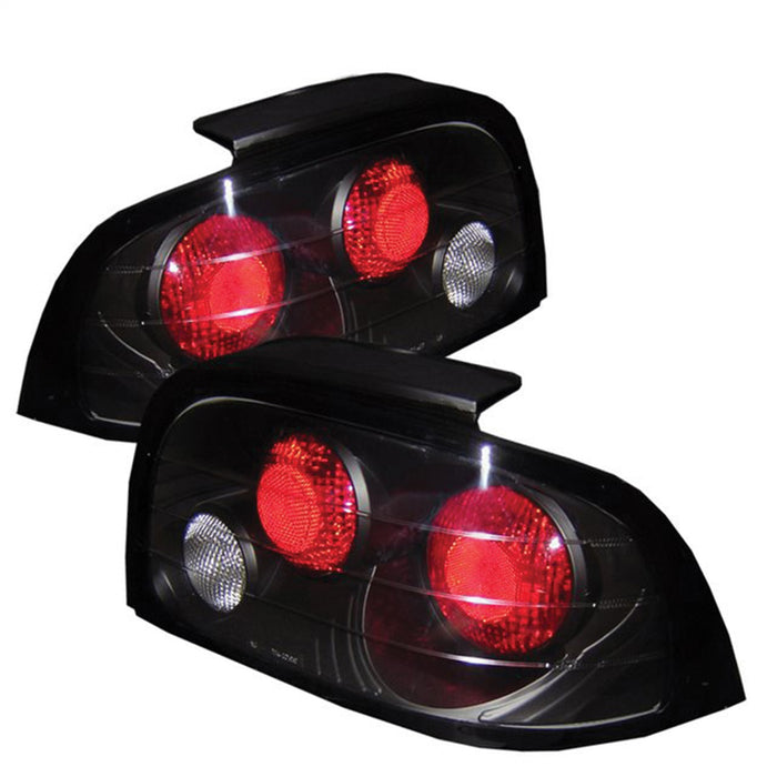 Spyder Auto 5003621 Euro Style Tail Lights; Uses Stock Bulbs; Pair; Black; - Truck Part Superstore