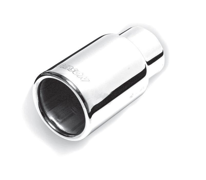 Gibson Performance Exhaust 500377 Stainless Rolled Edge Straight Exhaust Tip - Truck Part Superstore