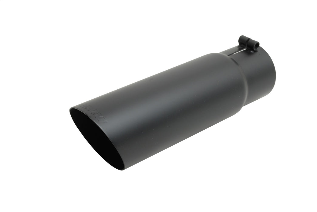 Gibson Performance Exhaust 500380-B Black Ceramic Single Wall Angle Exhaust Tip - Truck Part Superstore