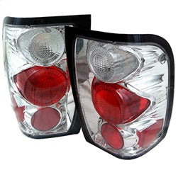 Spyder Auto 5003812 Euro Style Tail Lights; Uses Stock Bulbs; Pair; Chrome; - Truck Part Superstore