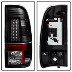Spyder Auto 5003898 LED Tail Lights; Uses Stock Bulbs; Pair; Black; - Truck Part Superstore