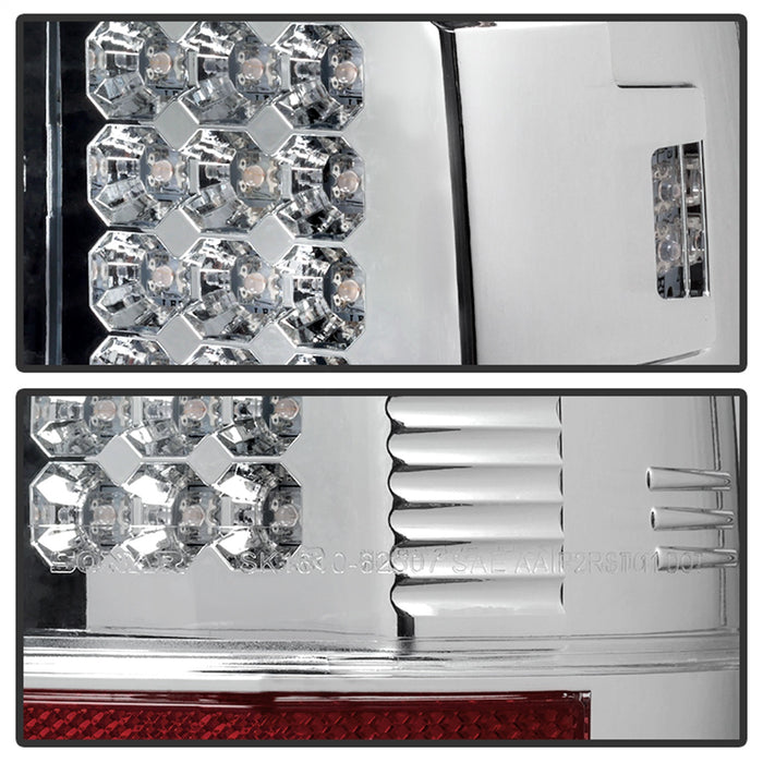 Spyder Auto 5003904 LED Tail Lights; Uses Stock Bulbs; Pair; Chrome; - Truck Part Superstore