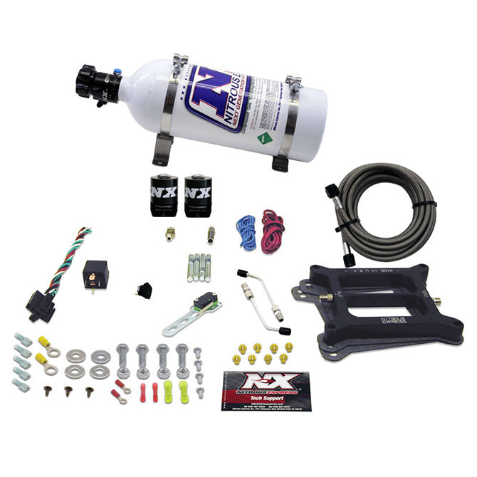 Nitrous Express 50040-05 4150 4-BBL/GASOLINE (100-200-300-400-500HP) WITH 5LB BOTTLE - Truck Part Superstore
