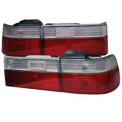 Spyder Auto 5004062 Euro Style Tail Lights; Uses Stock Bulbs; Pair; Red/Clear; - Truck Part Superstore