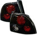 Spyder Auto 5004147 Euro Style Tail Lights; Uses Stock Bulbs; Pair; Black; - Truck Part Superstore