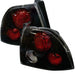 Spyder Auto 5004147 Euro Style Tail Lights; Uses Stock Bulbs; Pair; Black; - Truck Part Superstore