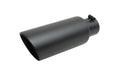 Gibson Performance Exhaust 500419-B Black Ceramic Double Walled Angle Exhaust Tip - Truck Part Superstore