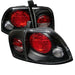 Spyder Auto 5004215 Euro Style Tail Lights; Uses Stock Bulbs; Pair; Black; - Truck Part Superstore