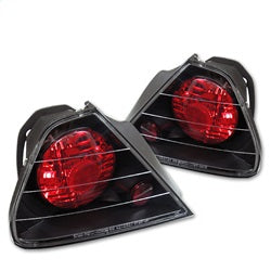 Spyder Auto 5004253 Euro Style Tail Lights; Uses Stock Bulbs; Pair; Black; - Truck Part Superstore