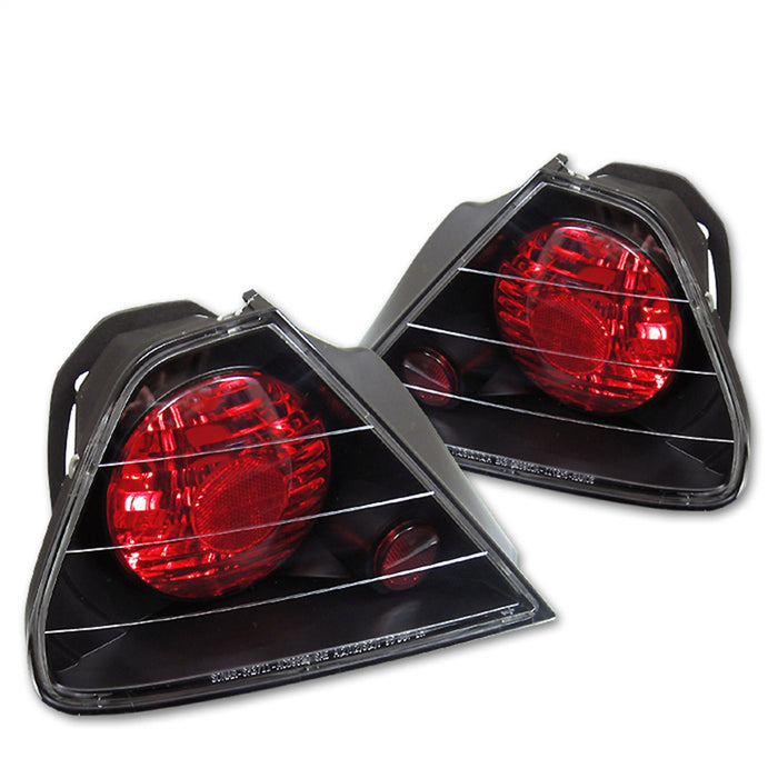 Spyder Auto 5004253 Euro Style Tail Lights; Uses Stock Bulbs; Pair; Black; - Truck Part Superstore