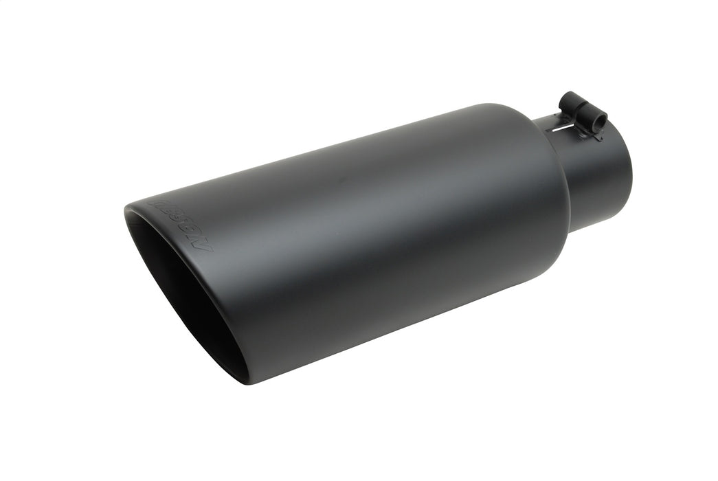 Gibson Performance Exhaust 500428-B Black Ceramic Double Walled Angle Exhaust Tip - Truck Part Superstore