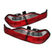 Spyder Auto 5004352 Euro Style Tail Lights; Uses Stock Bulbs; Pair; Red/Clear; - Truck Part Superstore