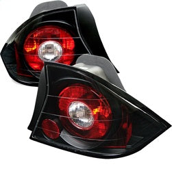Spyder Auto 5004369 Euro Style Tail Lights; Uses Stock Bulbs; Pair; Black; - Truck Part Superstore