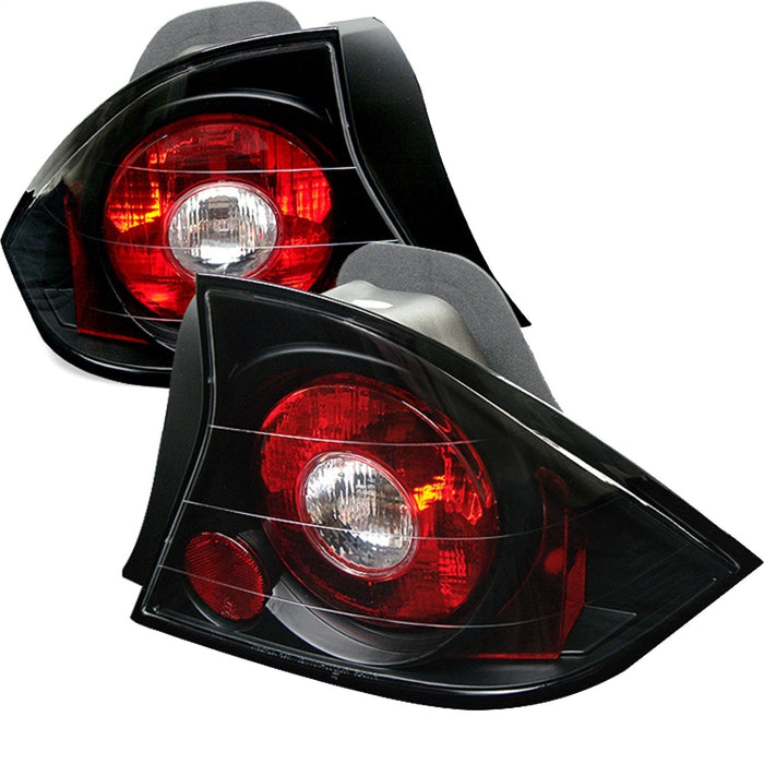 Spyder Auto 5004369 Euro Style Tail Lights; Uses Stock Bulbs; Pair; Black; - Truck Part Superstore
