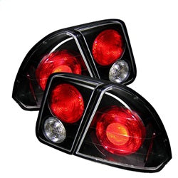 Spyder Auto 5004406 Euro Style Tail Lights; Uses Stock Bulbs; Pair; Black; - Truck Part Superstore