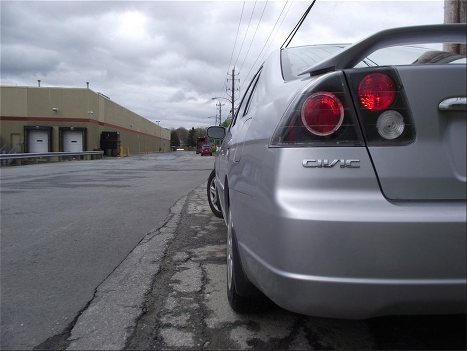Spyder Auto 5004406 Euro Style Tail Lights; Uses Stock Bulbs; Pair; Black; - Truck Part Superstore