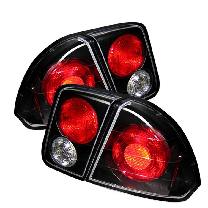 Spyder Auto 5004406 Euro Style Tail Lights; Uses Stock Bulbs; Pair; Black; - Truck Part Superstore