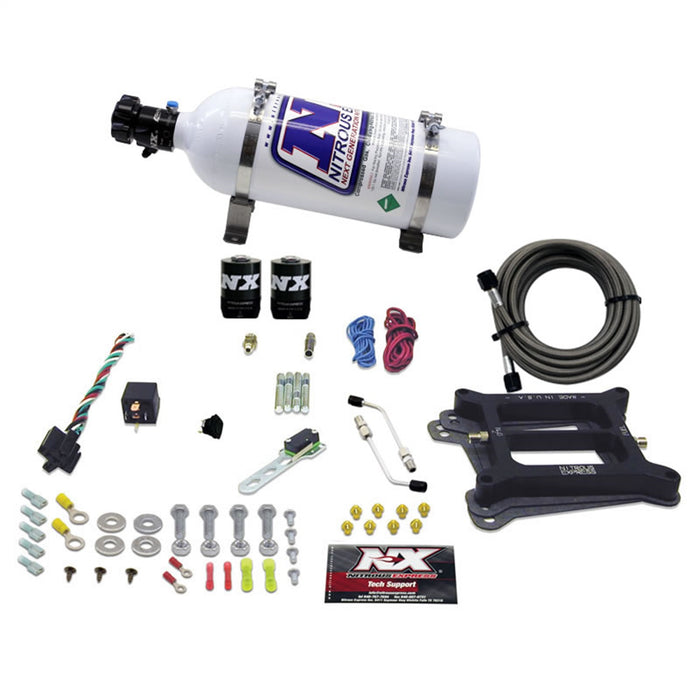 Nitrous Express 50045-05 4150 4-BBL/ALCOHOL (100-200-300-400-500HP) WITH 5LB BOTTLE - Truck Part Superstore