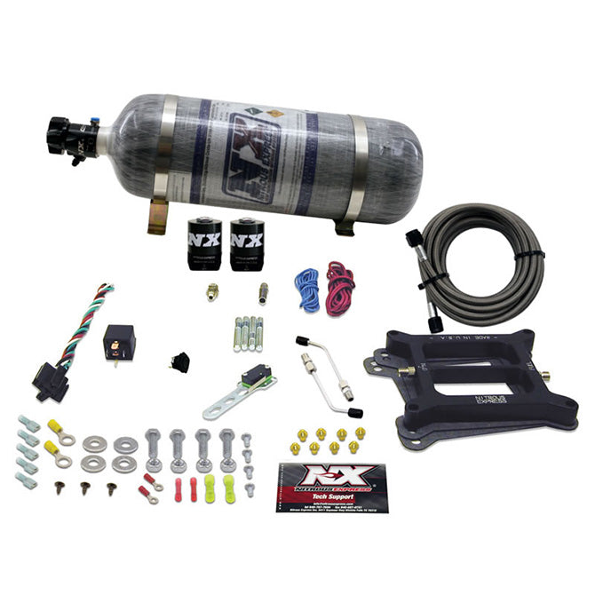 Nitrous Express 50045-12 4150 4-BBL/ALCOHOL (100-200-300-400-500HP) WITH COMPOSITE BOTTLE - Truck Part Superstore