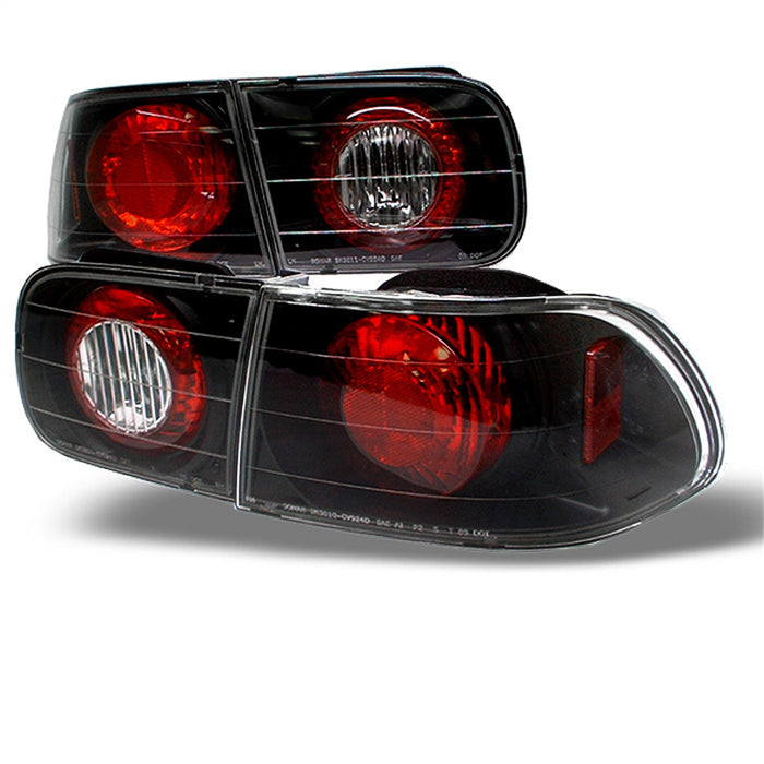 Spyder Auto 5004581 Euro Style Tail Lights; Uses Stock Bulbs; Pair; Black; - Truck Part Superstore