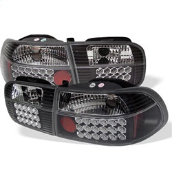 Spyder Auto 5004628 LED Tail Lights; Uses Stock Bulbs; Pair; Black; - Truck Part Superstore
