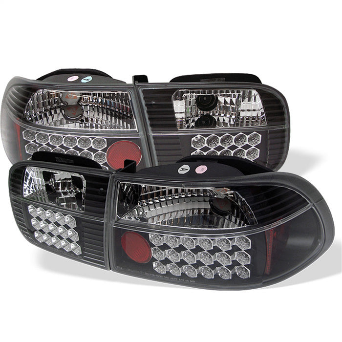 Spyder Auto 5004628 LED Tail Lights; Uses Stock Bulbs; Pair; Black; - Truck Part Superstore