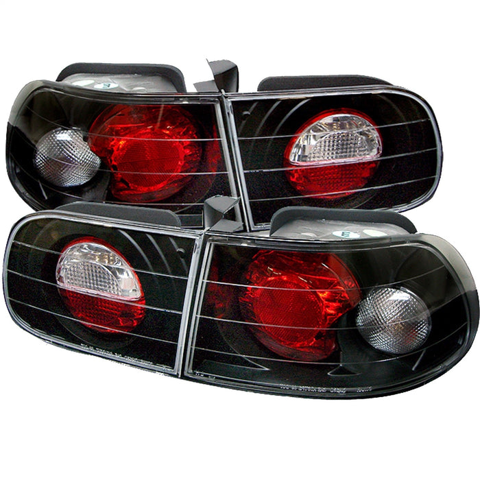 Spyder Auto 5004680 Euro Style Tail Lights; Uses Stock Bulbs; Pair; Black; - Truck Part Superstore