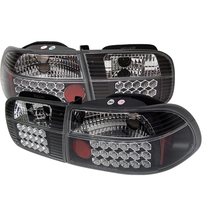 Spyder Auto 5004727 LED Tail Lights; Uses Stock Bulbs; Pair; Black; - Truck Part Superstore