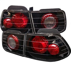 Spyder Auto 5004796 Euro Style Tail Lights; Uses Stock Bulbs; Pair; Black; - Truck Part Superstore