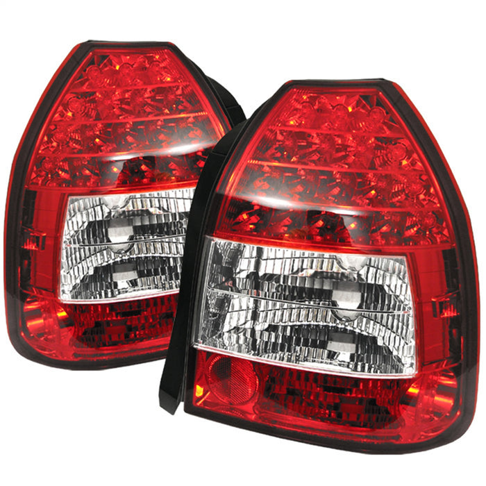 Spyder Auto 5004949 LED Tail Lights; Uses Stock Bulbs; Pair; Red/Clear; - Truck Part Superstore