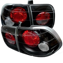 Spyder Auto 5004970 Euro Style Tail Lights; Uses Stock Bulbs; Pair; Black; - Truck Part Superstore