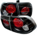 Spyder Auto 5004970 Euro Style Tail Lights; Uses Stock Bulbs; Pair; Black; - Truck Part Superstore