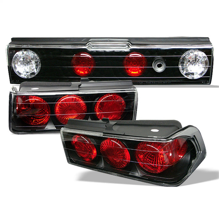 Spyder Auto 5005120 Euro Style Tail Lights; Uses Stock Bulbs; Pair; Black; - Truck Part Superstore