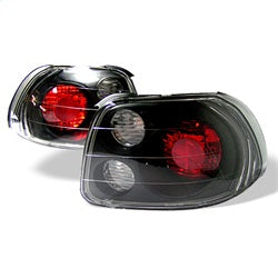 Spyder Auto 5005168 Euro Style Tail Lights; Uses Stock Bulbs; Pair; Black; - Truck Part Superstore